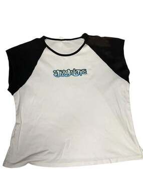 Psychopathic Records Juggalos Juggalette Raglan T-Shirt White Black